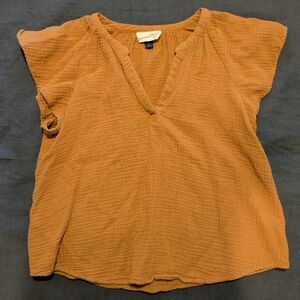 Universal Thread Cap Sleeve Cotton Top